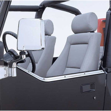 Rugged Ridge 87-95 Jeep Wrangler YJ Stainless Steel Half Door Retaining Channel - 11146.01