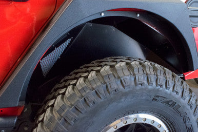 DV8 Offroad Rear Inner Fenders For 2018+ Jeep Wrangler JL - Black - INFEND-03RB