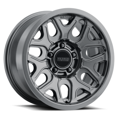 Method MR322 / 20x10 / 6x5.5 BP / -18ET / 4.76in BS / 106.25mm CB - Gloss Titanium Wheel - MR32221060818N