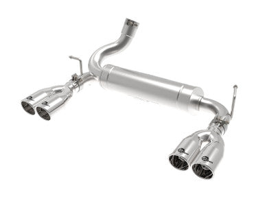 aFe Rebel Series 2.5in 409 SS Axle-Back Exhaust Polished 07-18 Jeep Wrangler (JK) V6-3.6L/3.8L - 49-48086-P