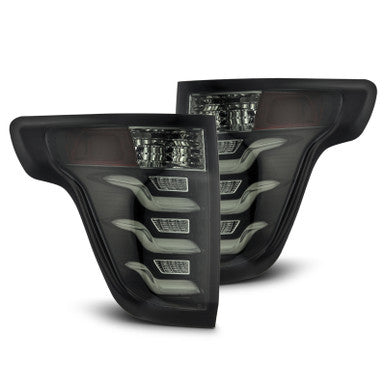 AlphaRex 11-15 Ford Explorer PRO-Series LED Tail Lights Jet Black - 660010
