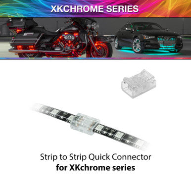 XK Glow 4 Pin Quick Connector- Strip to Strip XKchrome - XK-4P-CNT-SS