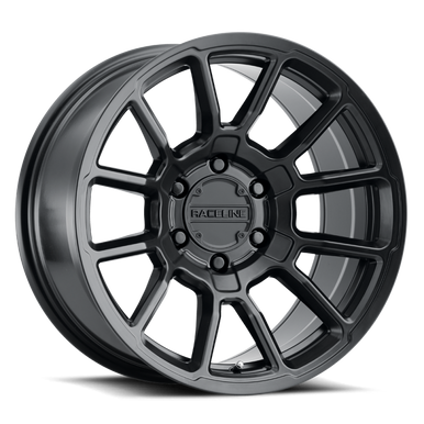 Raceline 950B Gauge 17x8.5in / 6x114.3 BP / 18mm Offset / 66.1mm Bore - Satin Black Wheel - 950B-78564+18