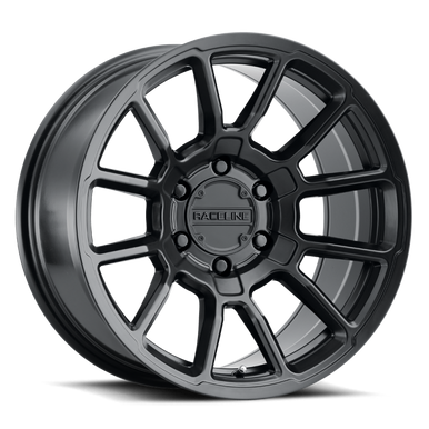 Raceline 950B Gauge 18x9in / 6x139.7 BP / -12mm Offset / 106.1mm Bore - Satin Black Wheel - 950B-89060-12
