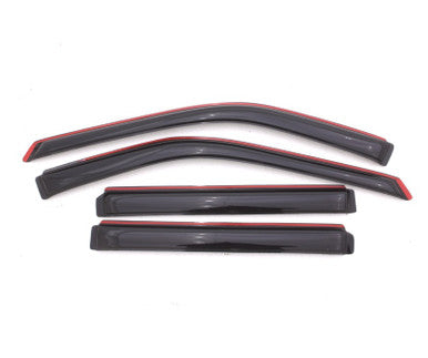 AVS 11-18 Ford Explorer Ventvisor In-Channel Front & Rear Window Deflectors 4pc - Smoke - 194293