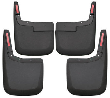 Husky Liners 2015-2017 Ford F-150 w/o Fender Flares Front and Rear Mud Guards - Black - 58446