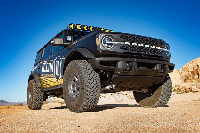 Photo - lifestyle view - ICON 2021+ Ford Bronco 2-3in Front 2.5 VS RR CDCV COILOVER KIT - 48700C