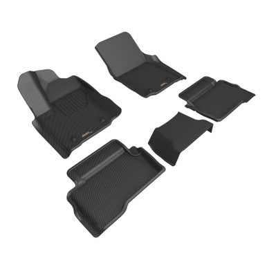 3D Maxpider Kagu Complete Floor Liner Set For 2024 Toyota Tacoma Double Cab  - Black - L1TY32201509