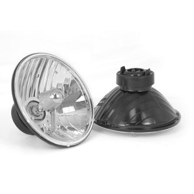 Rugged Ridge Round Crystal H2 Headlights 65-06 Jeep CJ / Jeep Wrangler - 12402.80