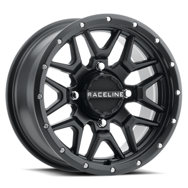 Raceline A94B Krank 14x7in / 4x156 BP / 10mm Offset / 132.5mm Bore - Satin Black Wheel - A94B-47056+10