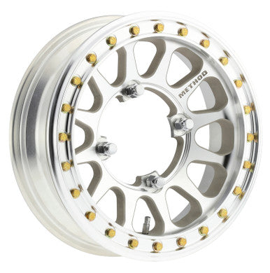 Method MR401-R UTV Beadlock 15x5 / 2.5+2.5/0mm Offset / 4x156 / 127mm CB Machined - Raw Wheel - MR40155046300B2