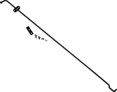 Kentrol 72-86 Jeep Wrangler CJ Hood Prop Rod - Powdercoat Black - 50523