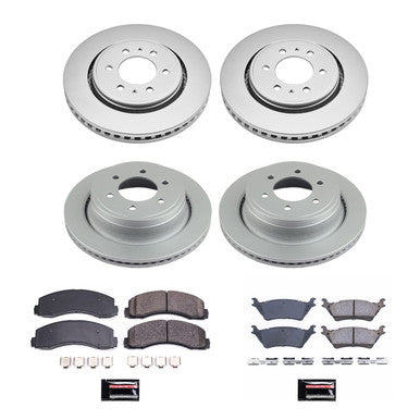 Power Stop 12-18 Ford F-150 Front & Rear Z17 Evolution Geomet Coated Brake Kit - CRK6268