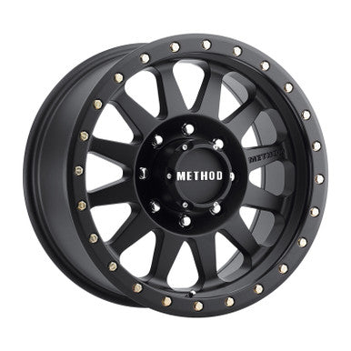 Method MR304 Double Standard 18x9 -12mm Offset 8x6.5 130.81mm CB Matte Black Wheel - MR30489080512N
