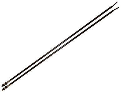Kentrol 72-86 Jeep CJ Strut Rod Kit - Powdercoat Black - 50517