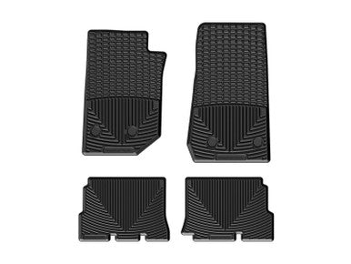 WeatherTech 14-18 Jeep Wrangler Front & Rear Rubber Floor Mats - Black - W321-W322