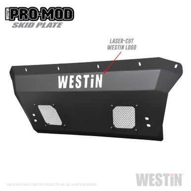 Westin 16-21 Toyota Tacoma Pro-Mod Skid Plate - Textured Black - 58-72005