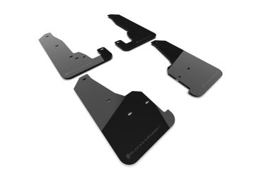 Rally Armor Black UR Mud Flap w/ Metallic Black Logo for 2018-22 Jeep Grand Cherokee SRT Trackhawk - MF134-UR-BLK-MBK