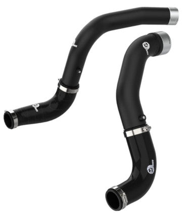 aFe BladeRunner Black 3in Intercooler Hot & Cold Side Pipe Kit 20-21 Jeep Wrangler V6-3.0L (td) - 46-20434-B