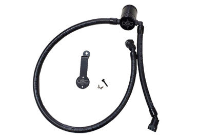 J&amp;L 18-25 Jeep Wrangler JL 3.6L Driver Side Oil Separator 3.0 - Black Anodized - 3069D-B