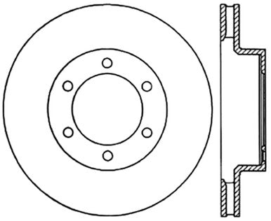 StopTech Power Slot 05-09 Toyota Tacoma/03-09 4 Runner Slotted Right Front Cryo Rotor - 126.44129CSR