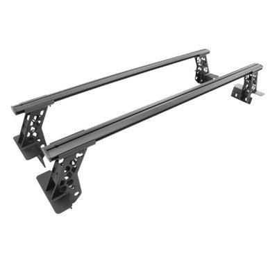 Go Rhino- XRS Cross Bars - Truck Bed Rail Kit for Mid-Sized Trucks without Tonneau Covers - Textured Black- 5935000T