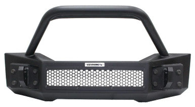 Go Rhino 07-20 Jeep Wrangler JL/JLU/JK/JKU/Gladiator JT Rockline Front Stubby Bumper w/ Overrider - 331101T