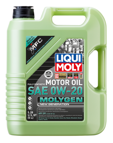 LIQUI MOLY 5L Molygen New Generation Motor Oil SAE 0W20 - 20438