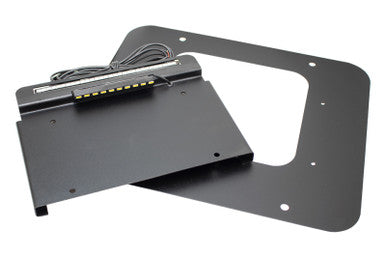 Kentrol 97-06 Jeep Wrangler TJ Back Side License Plate Mount with LED - 80710