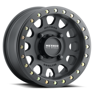 Method MR401 UTV Beadlock 15x10 / 6+4/25mm Offset / 5x4.5 / 72 CB Matte Black Wheel - MR40151012564B