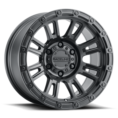 Raceline 956B Compass 17x9in / 8x170 BP / -12mm Offset / 125.2mm Bore - Satin Black Wheel - 956B-79081-12