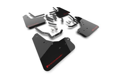 Rally Armor Black UR Mud Flap w/ Red Logo for 2025 Toyota 4Runner Off-Road & Trailhunter - MF148-UR-BLK-RD