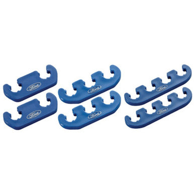Ford Racing Wire Dividers 4 to 3 to 2 - Blue w/ White Ford Logo - 302-637