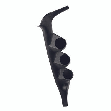 Autometer 92-97 Ford F Series (exc 97 F-150) Triple Pillar - Black - 17303