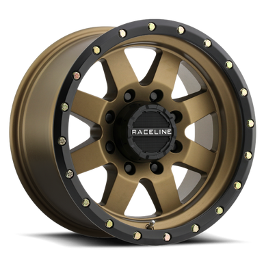 Raceline 935BZ Defender 16x8in / 6x139.7 BP / 0mm Offset / 107.95mm Bore - Bronze Wheel - 935BZ-68060-00