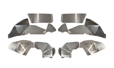 Fishbone Offroad 2018+ Jeep Wrangler JL Front/Rear Set of 4 Aluminum Raw Inner Fenders - FB33108