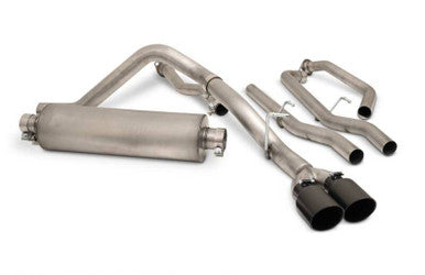 Gibson 22-24 Toyota Tundra 3.5L-T V6 Crew Max Black Elite Stainless Cat Back Dual Sport Exhaust - 67105B