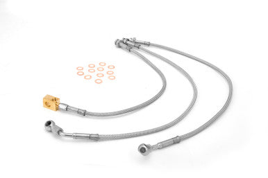 Rugged Ridge Brake Hose Kit Braided SS 92-01 Cherokee(XJ) - 16735.09