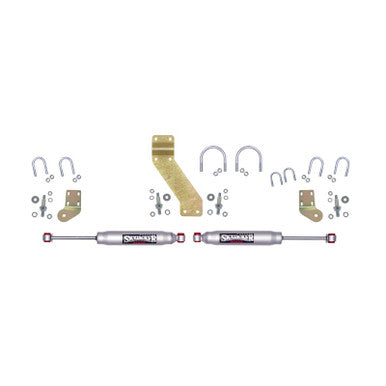 Skyjacker 66-77 Ford Bronco 4WD 9000 Dual Stabilizer Kit w/ Silver Cylinders - 9266