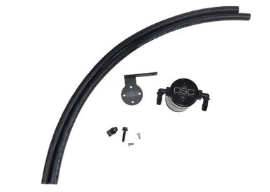 J&L 13-18 Ford Escape 2.0 EcoBoost 2.0 Oil Separator 3.0 Passenger Side - Black Anodized - 3038P-B