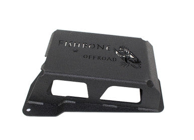 Fishbone Offroad 12-17 Jeep Wrangler JK Steel EVAP Canister Skid Plates - Black Textured Powdercoat - FB23064