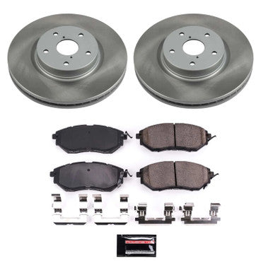 Power Stop Semi-Coated Front Rotor Kit For 2015-19 Subaru Outback - SC4603