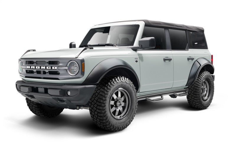 N-Fab 21-22 Ford Bronco 2 Door SRW Nerf Step - Wheel 2 Wheel - 3in - Gloss Black - F2156B