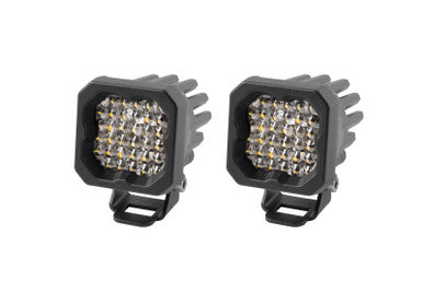 Diode Dynamics Stage Series C1 LED Pod Sport - White Flood Standard ABL (Pair) - DD6445P