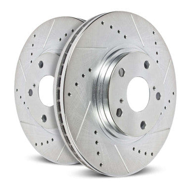 Power Stop Drilled & Slotted Front Rotor (Pair) For 2021 Jeep Grand Cherokee - AR83109XPR