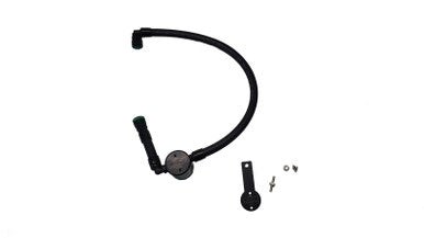 J&L 16-25 Dodge Durango / Jeep Grand Cherokee 3.6L Oil Separator 3.0 Passenger Side - Black Anod - 3074P-B