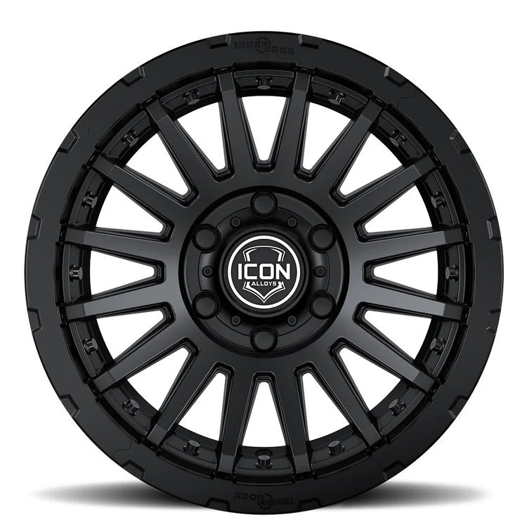 ICON Recon Pro 18x9 6 x 5.5 25mm Offset 6in BS 95.1mm Bore Satin Black Wheel - 23618909060SB