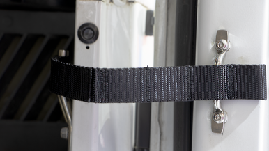 Kentrol Jeep Wrangler TJ Polished Stainless Door Strap Kit Polished Stainless Steel - 30724