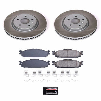 Power Stop Semi-Coated Front Rotor Kit For 2011-19 Ford Explorer - SC5583