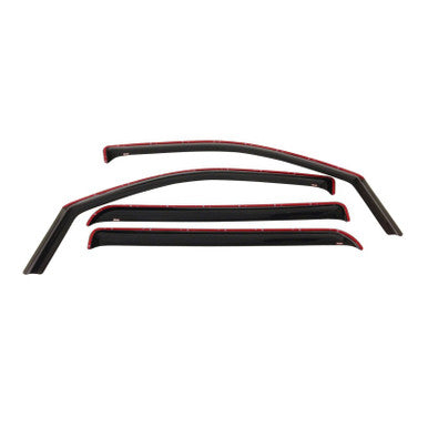 Westin 2009-2014 Ford F-150 SuperCrew In-Channel Wind Deflector 4pc - Smoke - 72-37405